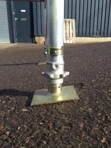 Set of 4 Industrial Scaffold Tower Base Plates