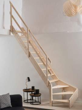 Grand Space Saving Saver Staircase Stairs Loft Ladder With 1 4
