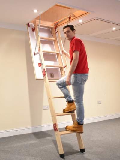 Grand Wooden Loft Ladders