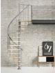 Deluxe Beech & Grey Spiral Staircase - view 1