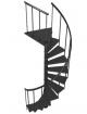 Deluxe Black Spiral Staircase - view 3