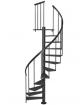Deluxe Black Spiral Staircase - view 2