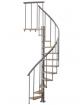 Deluxe Beech & Grey Spiral Staircase - view 2