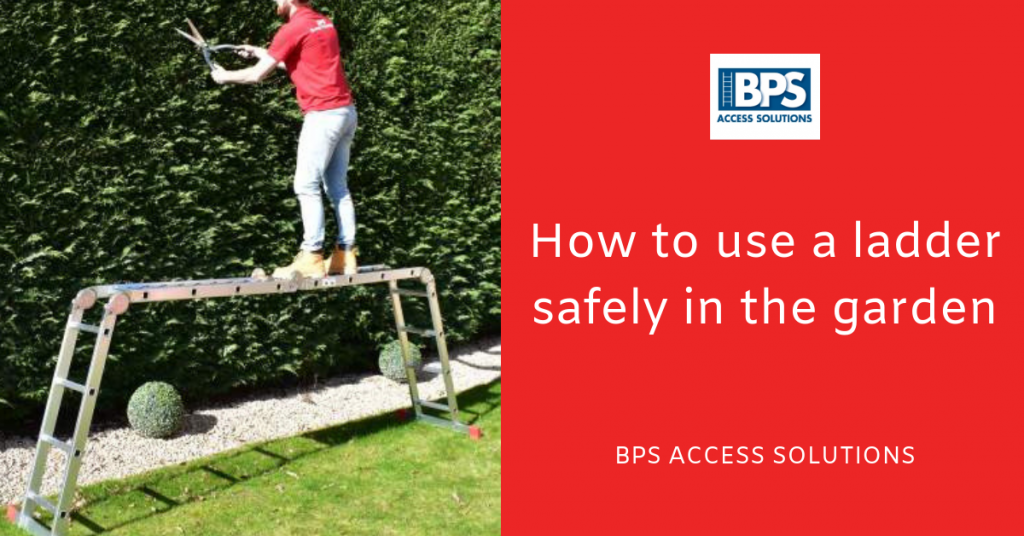 How to safely use a ladder in the garden